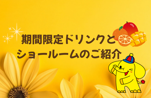 ✨期間限定ドリンクとショールームご紹介✨